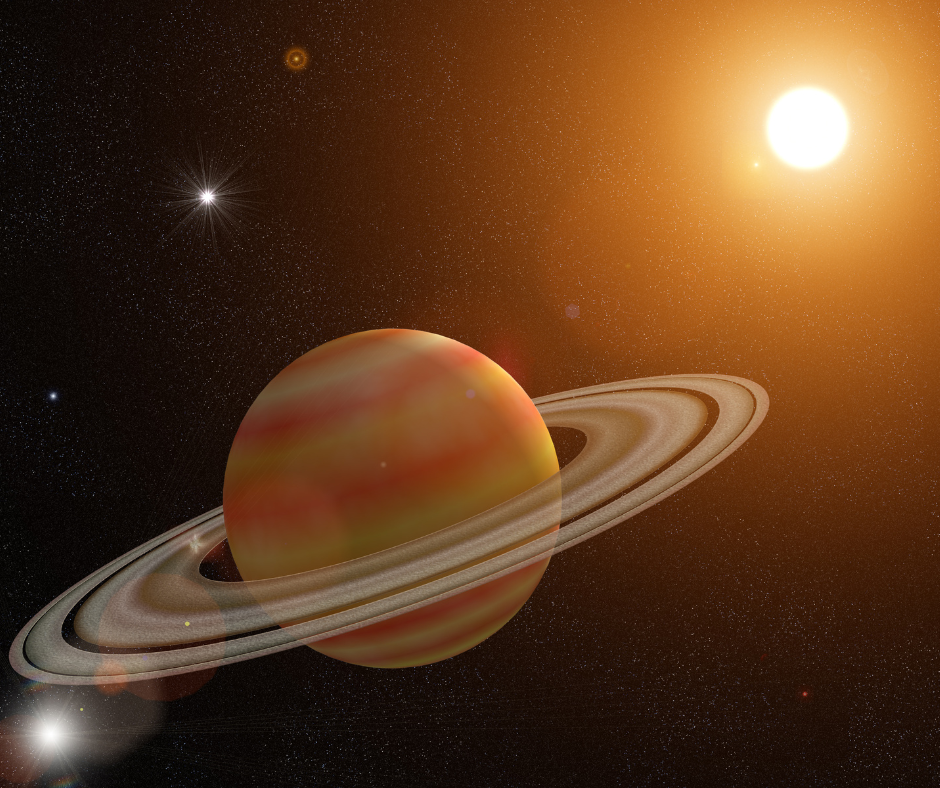Saturnus maakt in 28-29 jaar een baan om de zon